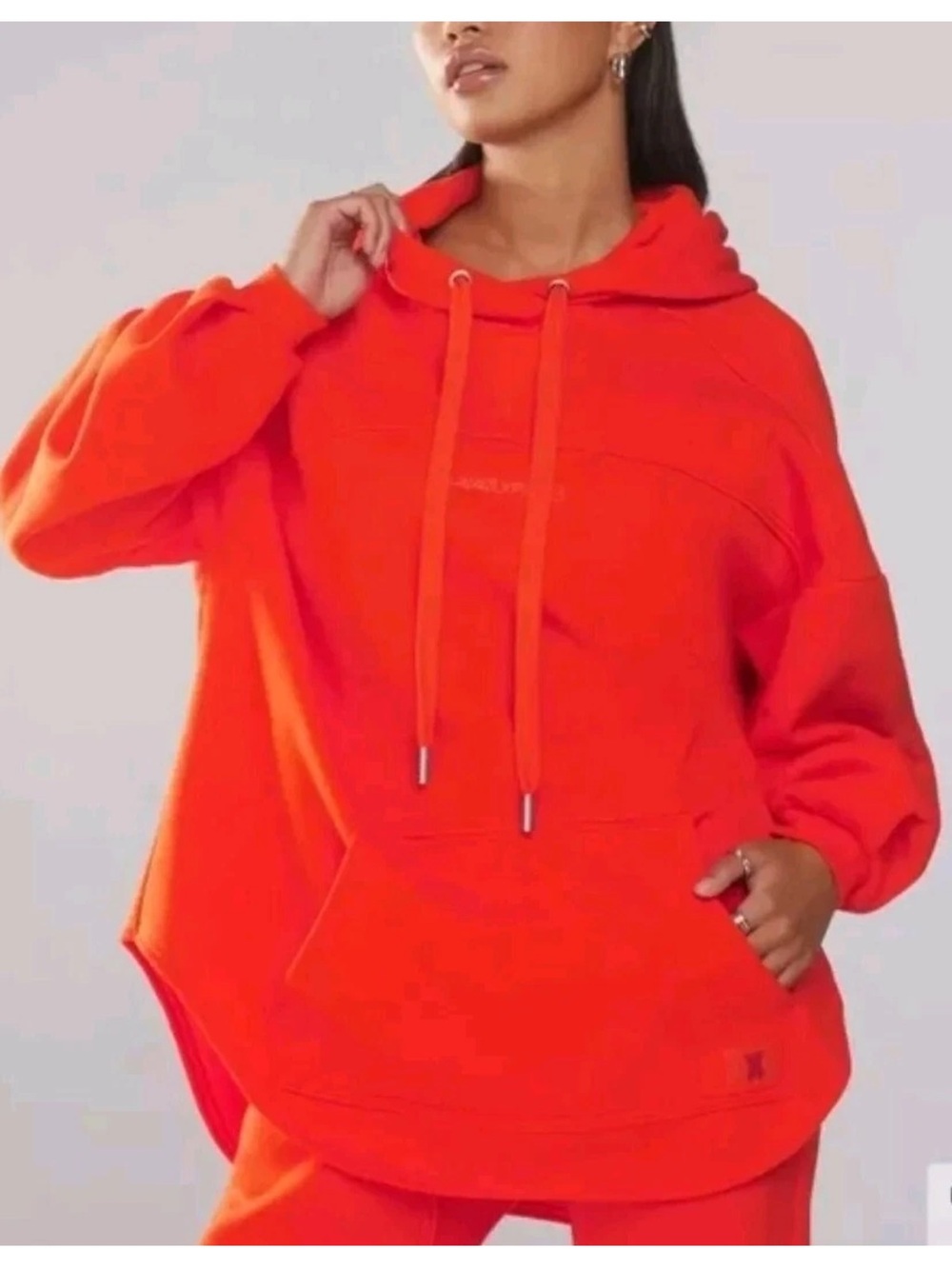 Savage X Fenty Oversized Hoodie in Bright Orange size 2x